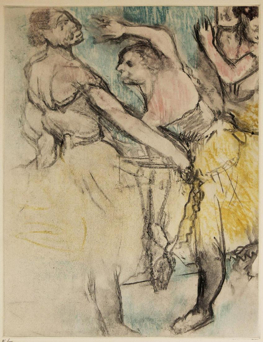 Edgar Degas - From the Danse Dessin.: Artist: Edgar Degas Title: From the Danse Dessin. Dimensions: 12.5in. by 10in. Edition: 300 from the limited edition of 305. Publisher: Ambroise Vollard Editeur: Paris. <