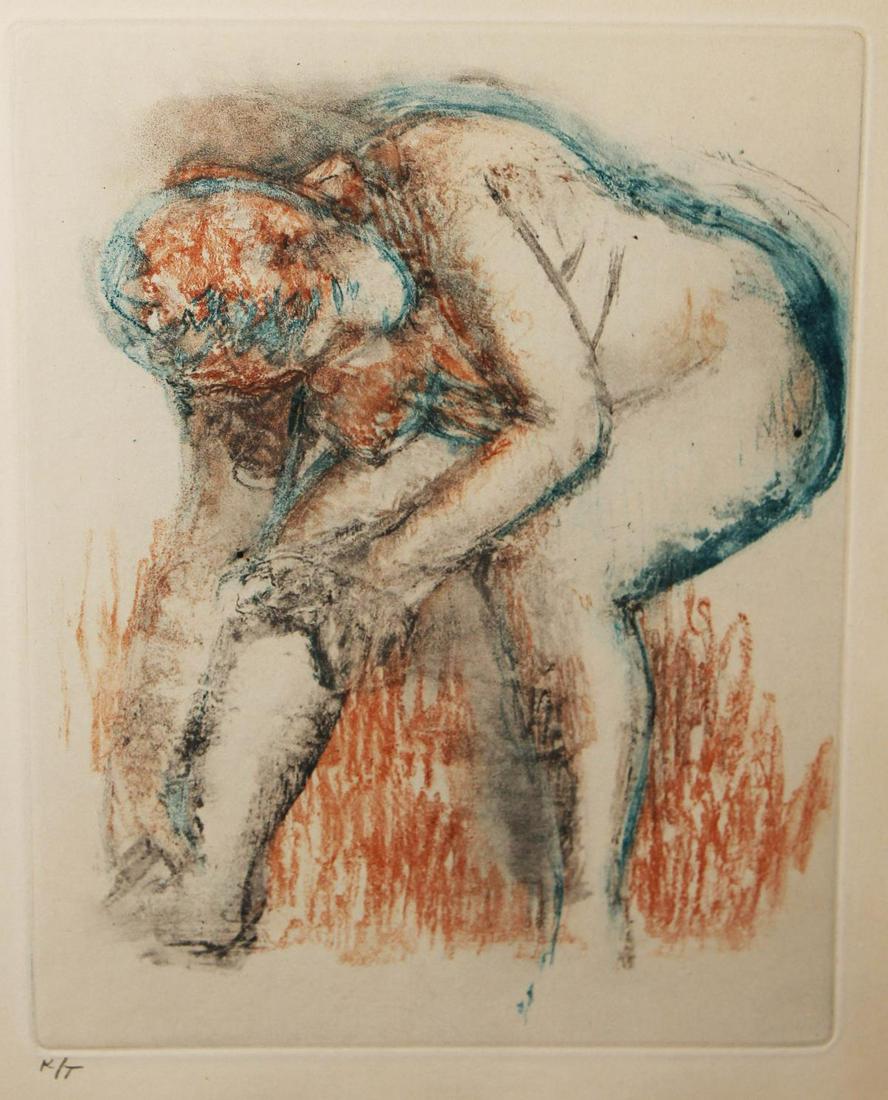 Edgar Degas - From the Danse Dessin: Artist: Edgar Degas Title: From the Danse Dessin Dimensions: 9.7in. by 12.7in. Edition: Frrom the rare limited edition of 305 Publisher: Ambroise Vollard Editeur: Paris. <