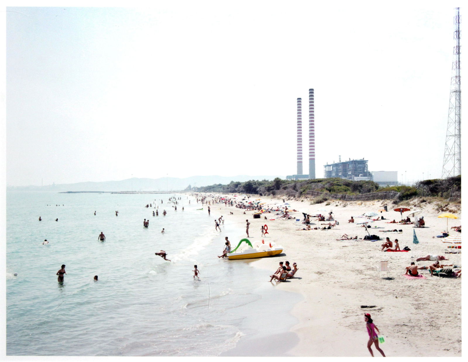 Massimo Vitali - Piombino Jump: Artist: Massimo Vitali Title: Piombino Jump Year: 2006 Dimensions: 25.8in. by 33.6in. Edition: 77 from the rare limited edition of 120 Publisher: Steidl Verlag