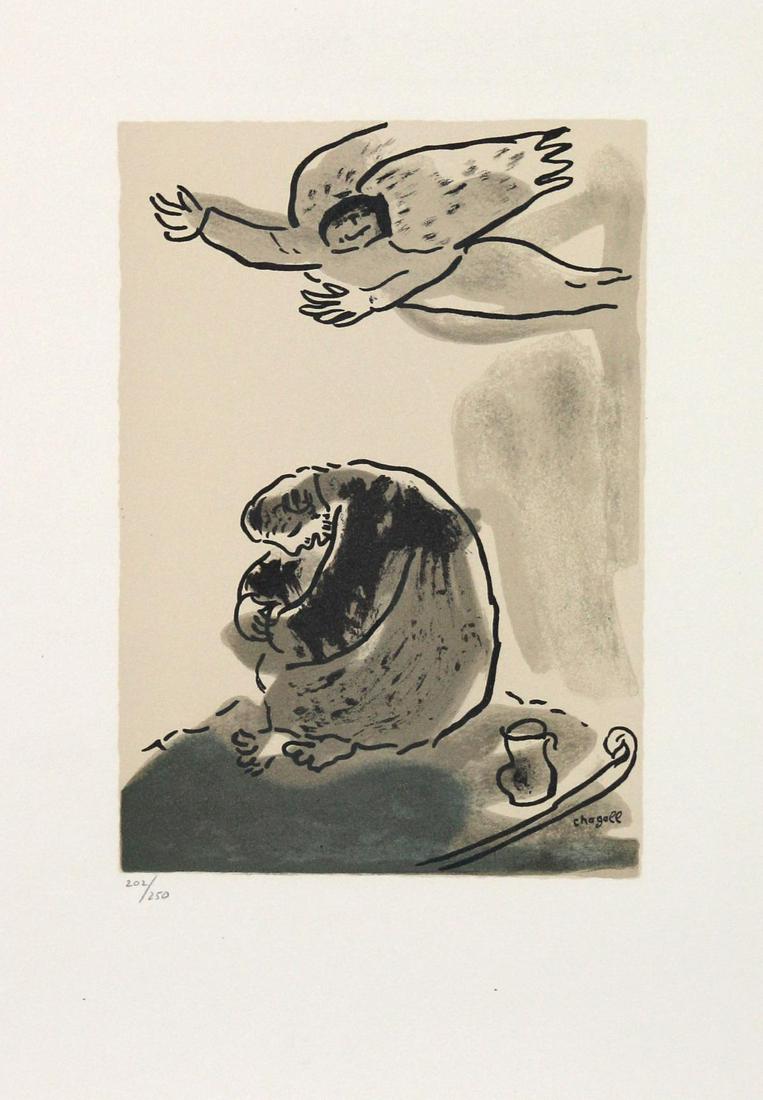 Marc Chagall (After) - Le Prophete: Artist: Marc Chagall (After) Title: Le Prophete Year: 1976 Dimensions: 17 1/2in. by 13in. Edition: From the rare limited edition of 250 Publisher: Fernand Mourlot Paris