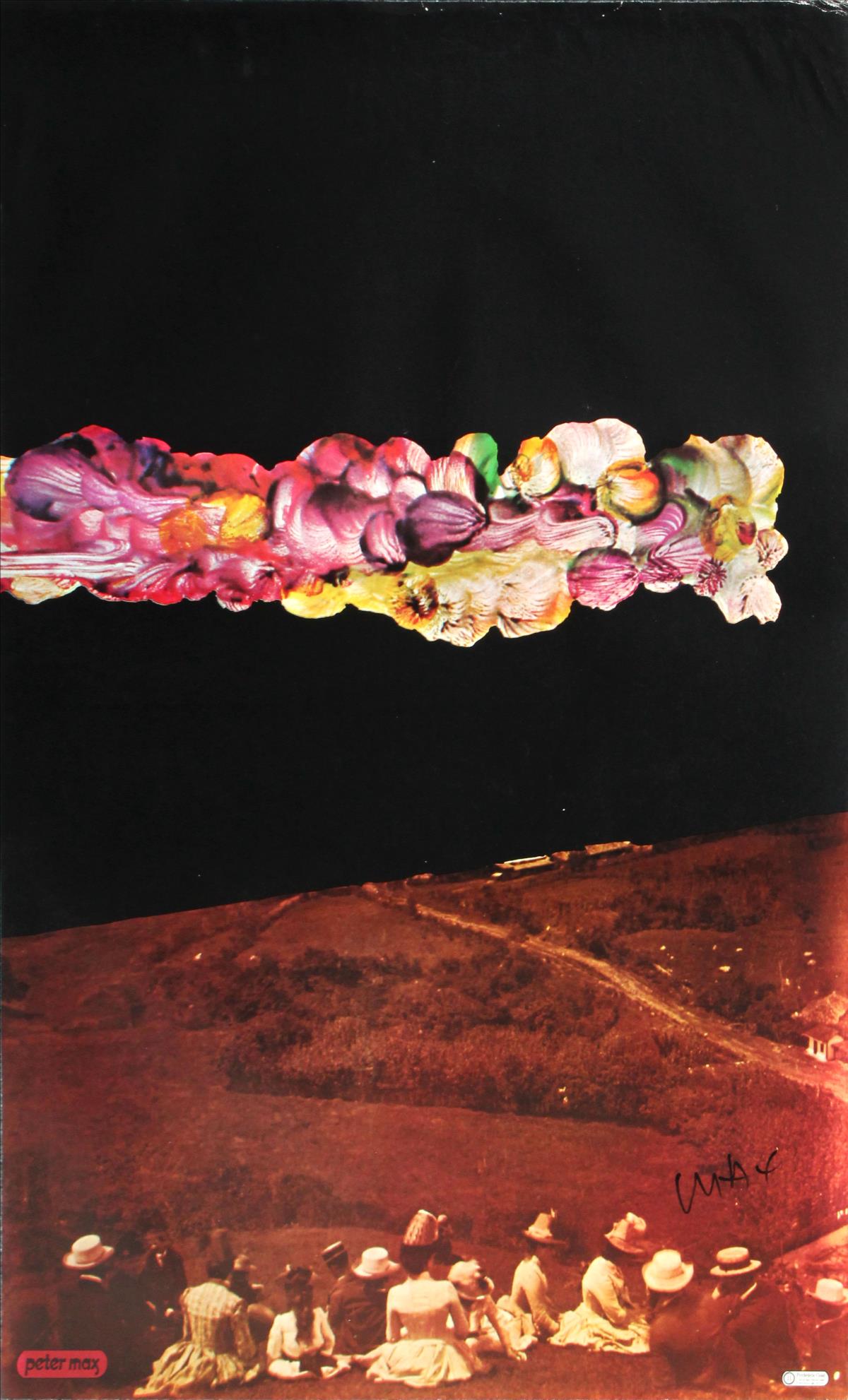 Peter Max - Psychedelic Cloud: Artist: Peter Max Title: Psychedelic Cloud Year: 1969 Dimensions: 36in. by 24in. Edition: From the limited edition Medium: Original offset lithgraph on paper Condi