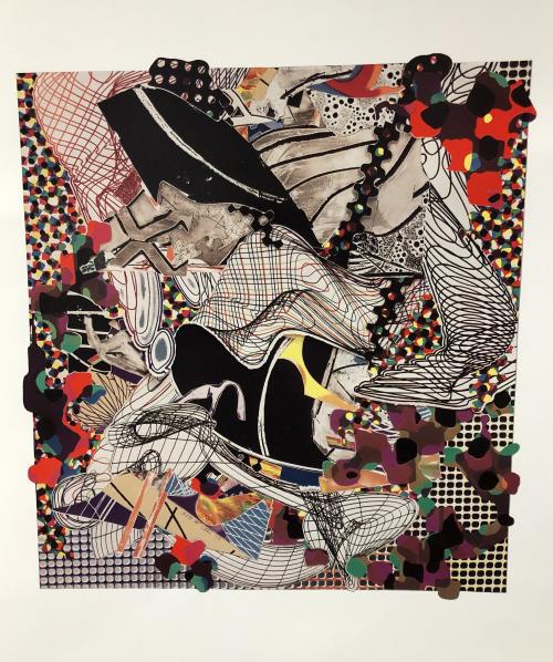 Frank Stella - Ambergris: Artist: Frank Stella Title: Ambergris Year: 1993 Dimensions: 11 1/2in. by 8 7/8in. Edition: From the rare limited edition Publisher: Tyler Graphics Ltd.