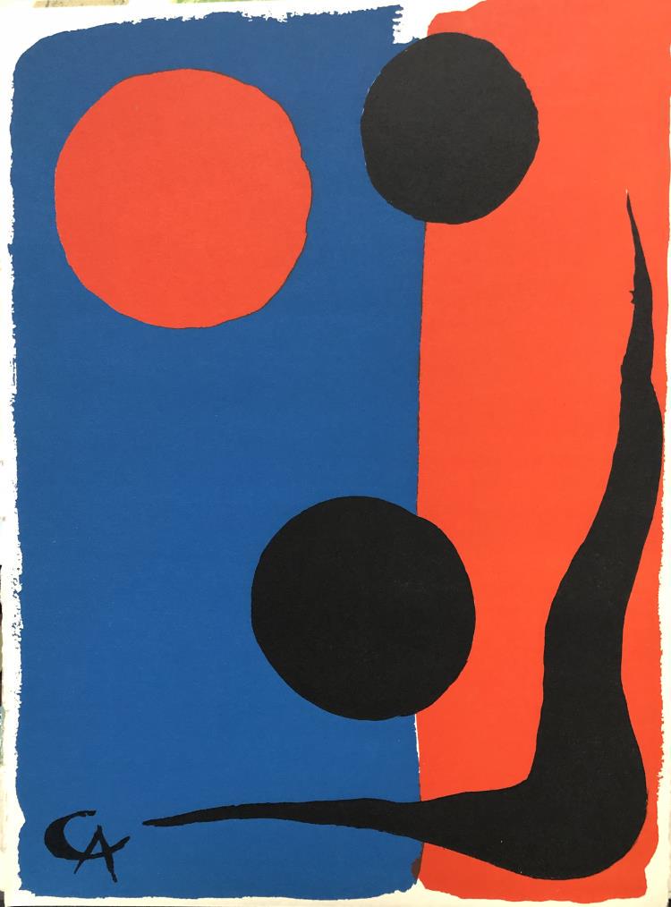 Alexander Calder - Untitled: Artist: Alexander Calder Title: Untitled Year: 1966 Dimensions: 10in. by 7 1/2in. Edition: From the rare limited edition of 1500 Publisher: Maeght Paris and Red