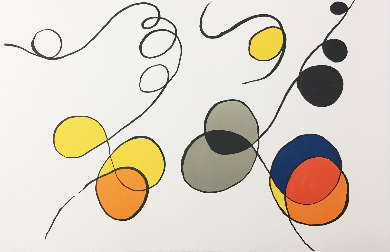 Alexander Calder - Untitled Abstract: Artist: Alexander Calder Title: Untitled Abstract Year: 1968 Dimensions: 15in. by 22in. Edition: From the rare limited edition Publisher: Maeght Paris <