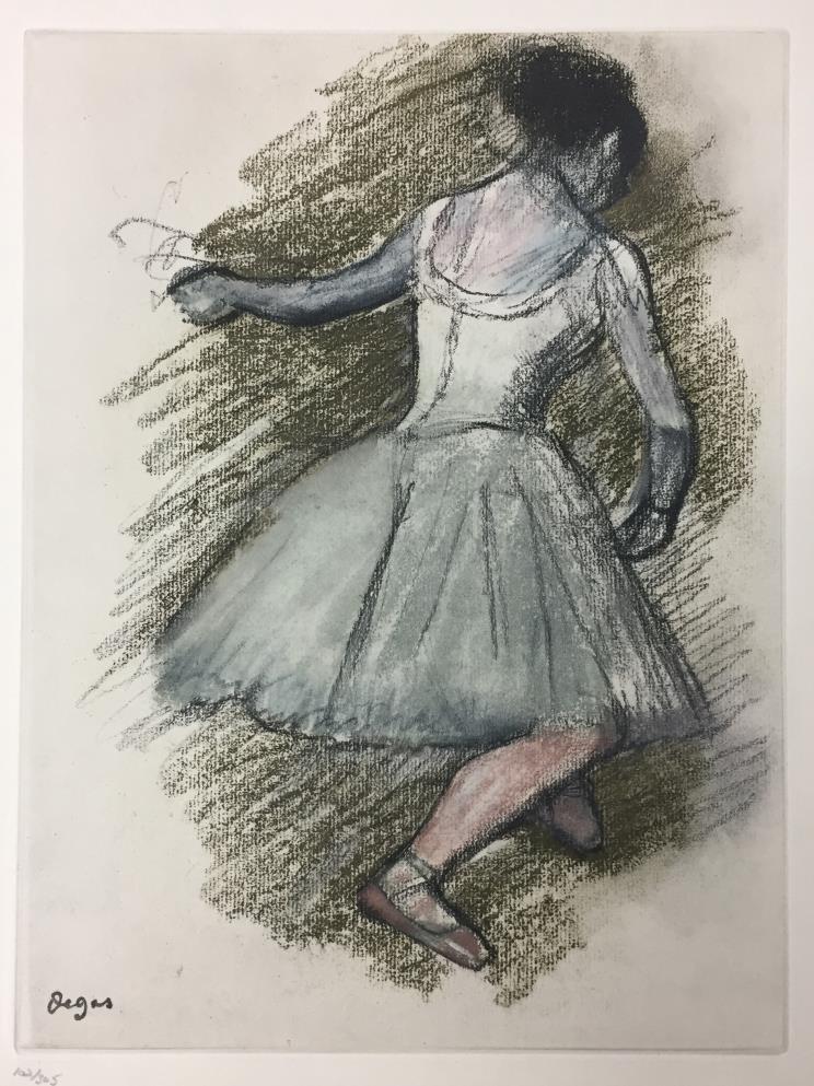 Edgar Degas - Untitled From the Danse Dessin: Artist: Edgar Degas Title: Untitled From the Danse Dessin Year: 1936 Dimensions: 9.7in. by 12.7in. Edition: From the rare limited edition of 305 Publisher: Ambr