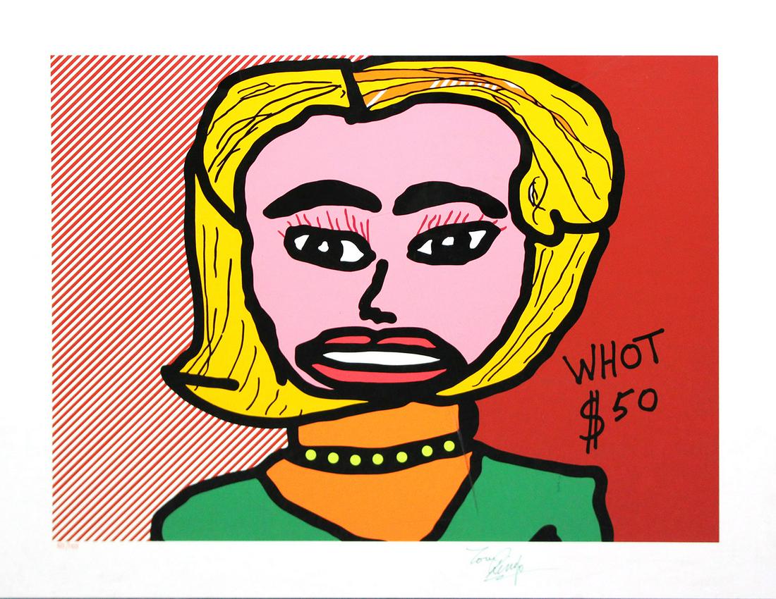 Ringo Starr - Whot $50: Title: Whot $50 Artist: Ringo Starr Dimensions: 21 x 27 Medium: Original Serigraph on paper Signature: Signed by the artist Year: 2006 Edition: 34 out of 150