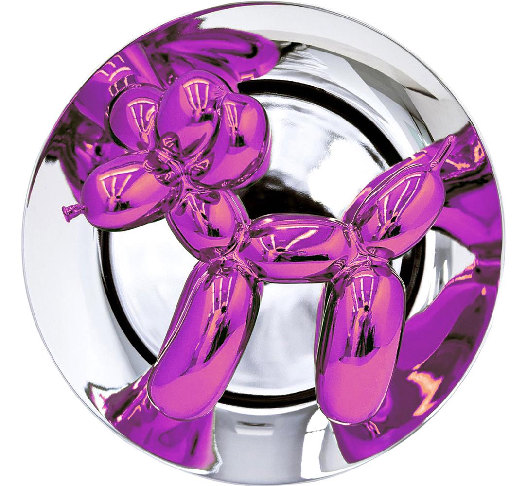 Jeff Koons - Balloon Dog (Magenta): Title: Balloon Dog (Magenta) Artist: Jeff Koons Dimensions: 10.5 x 10.5 Medium: Original porcelain sculpture Signature: Signature and edition number fired into rear of piece Year: 2015 Edition: From t