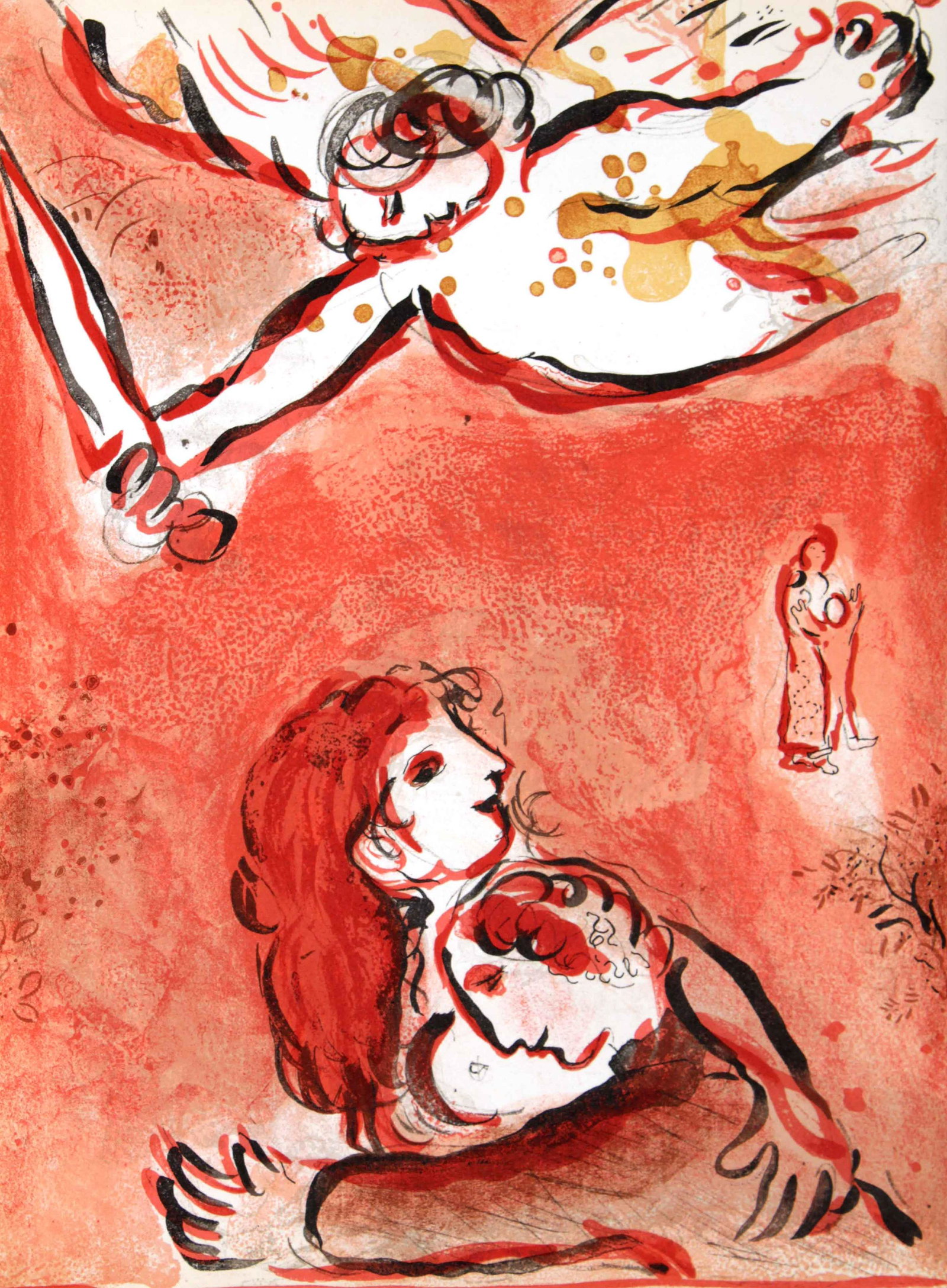 Marc Chagall - The Face of Israel: Artist: Marc Chagall Title: The Face of Israel Year: 1956 Dimensions: 10in. by 14in. Edition: From the rare limited edition Publisher: Editions de la Revue VERV