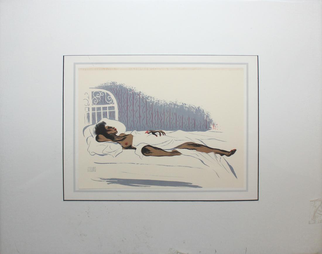 Al Hirschfeld "Cocoa Venus," from "Harlem" Portfolio: Artist: Al Hirschfeld Title: Cocoa Venus Year: 1941 Portfolio: Harlem as seen by Hirschfeld Medium: Lithograph on hand-made paper Edition: From the limited edition of 1000 Size: 12" x 9 1/4"