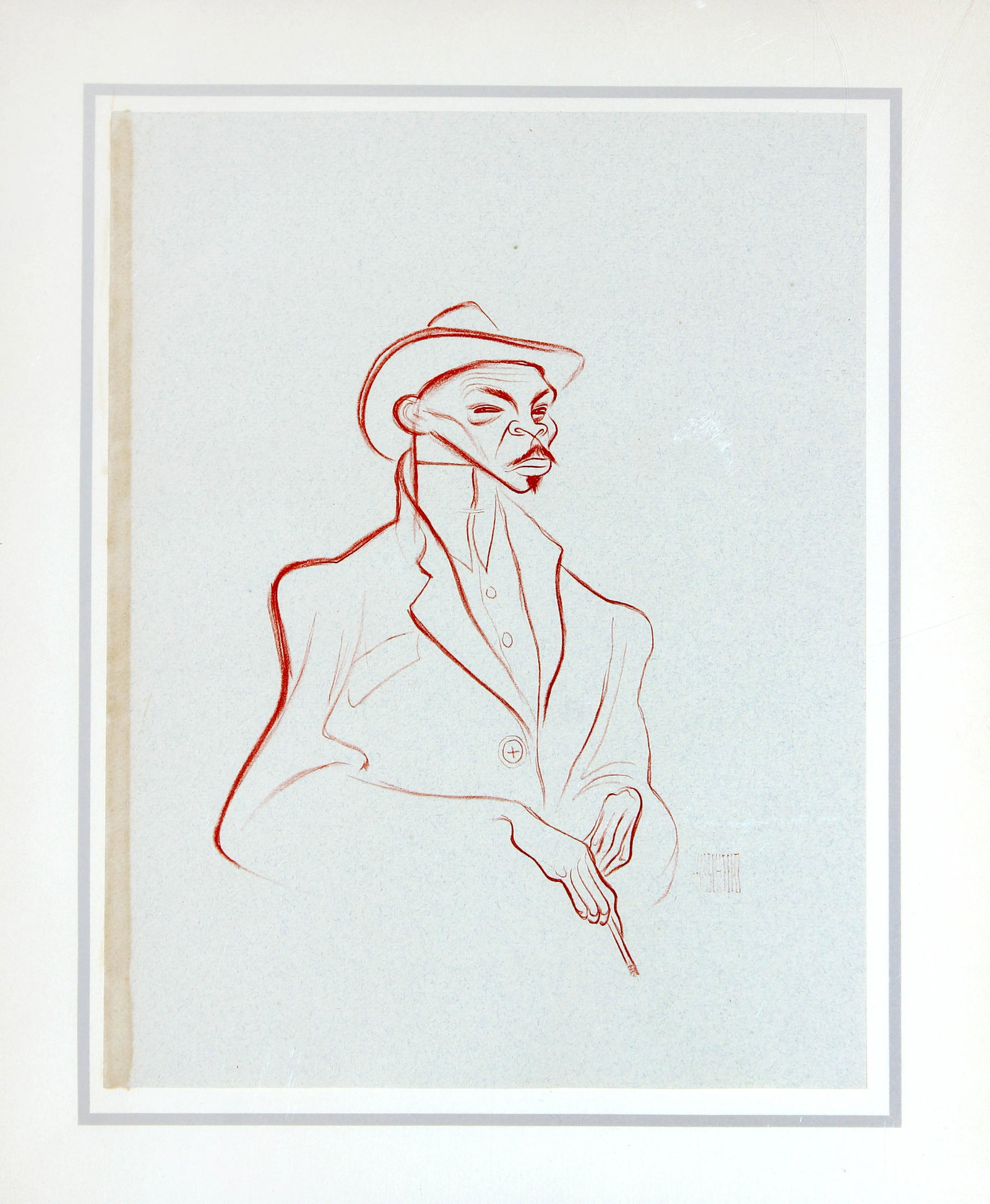 Al Hirschfeld - Reefer Man: Artist: Al Hirschfeld Title: Reefer Man Year: 1941 Dimensions: 18in. by 14.5in. Edition: From the rare limited edition of 1000 Publisher: Hyperion Press New York S