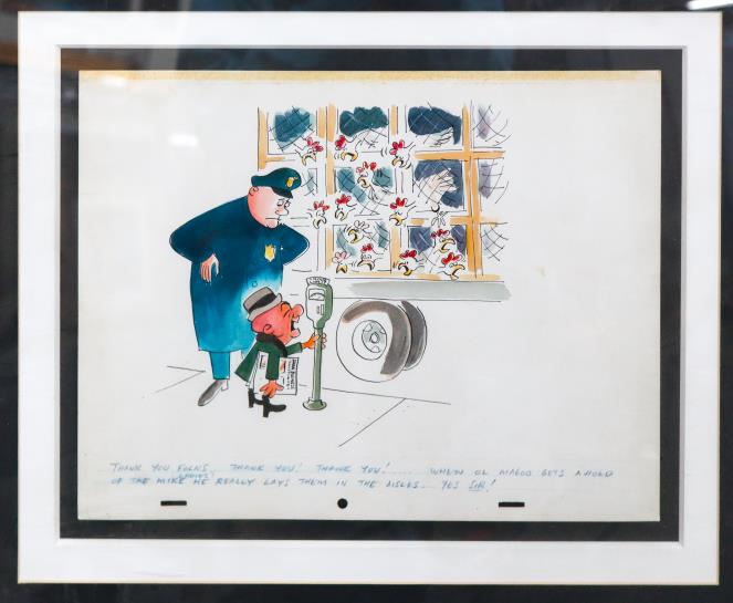 UPA Pictures Inc. Original Cartoon Artwork. - The: Artist: UPA Pictures Inc. Original Cartoon Artwork. Title: The Nearsighted Mr. Magoo Looks at Show Business Year: 1961 Dimensions: 17.5in. by 13.5in. Edition: Original Waterco