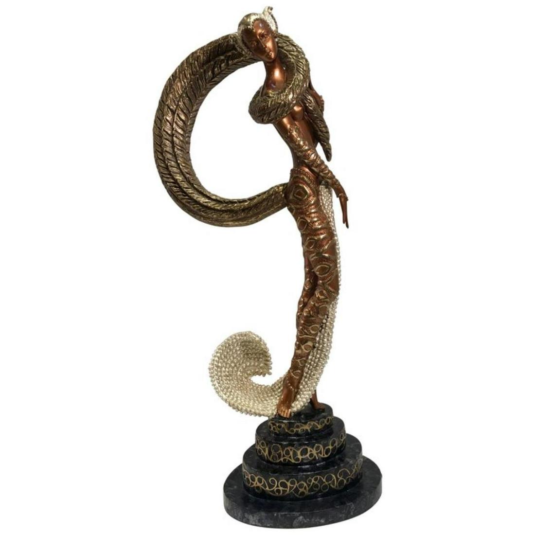 Erte - Masquerade: Artist: Erte Title: Masquerade Year: 1988 Dimensions: 20in. by 7 1/2in. Edition: 362 from the rare limited edition of 375 Publisher: Chalk and Vermilion and Sevenarts <