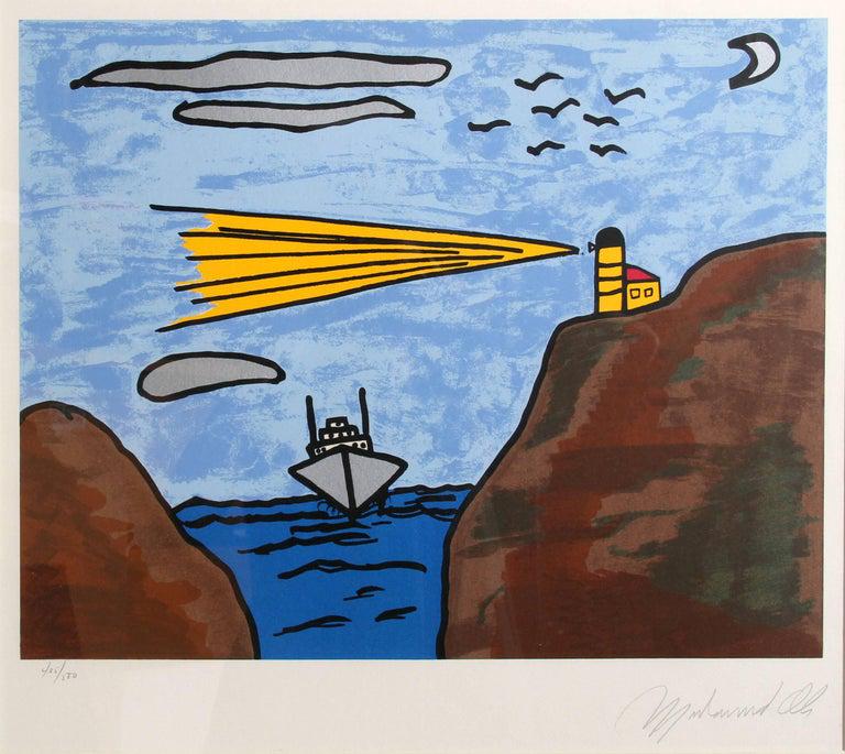 Muhammad Ali - Guiding Light: Artist: Muhammad Ali Title: Guiding Light Year: 1979 Dimensions: 22in. by 26in. Edition: From the limited edition of 500 Medium: Original Serigraph in Colors on