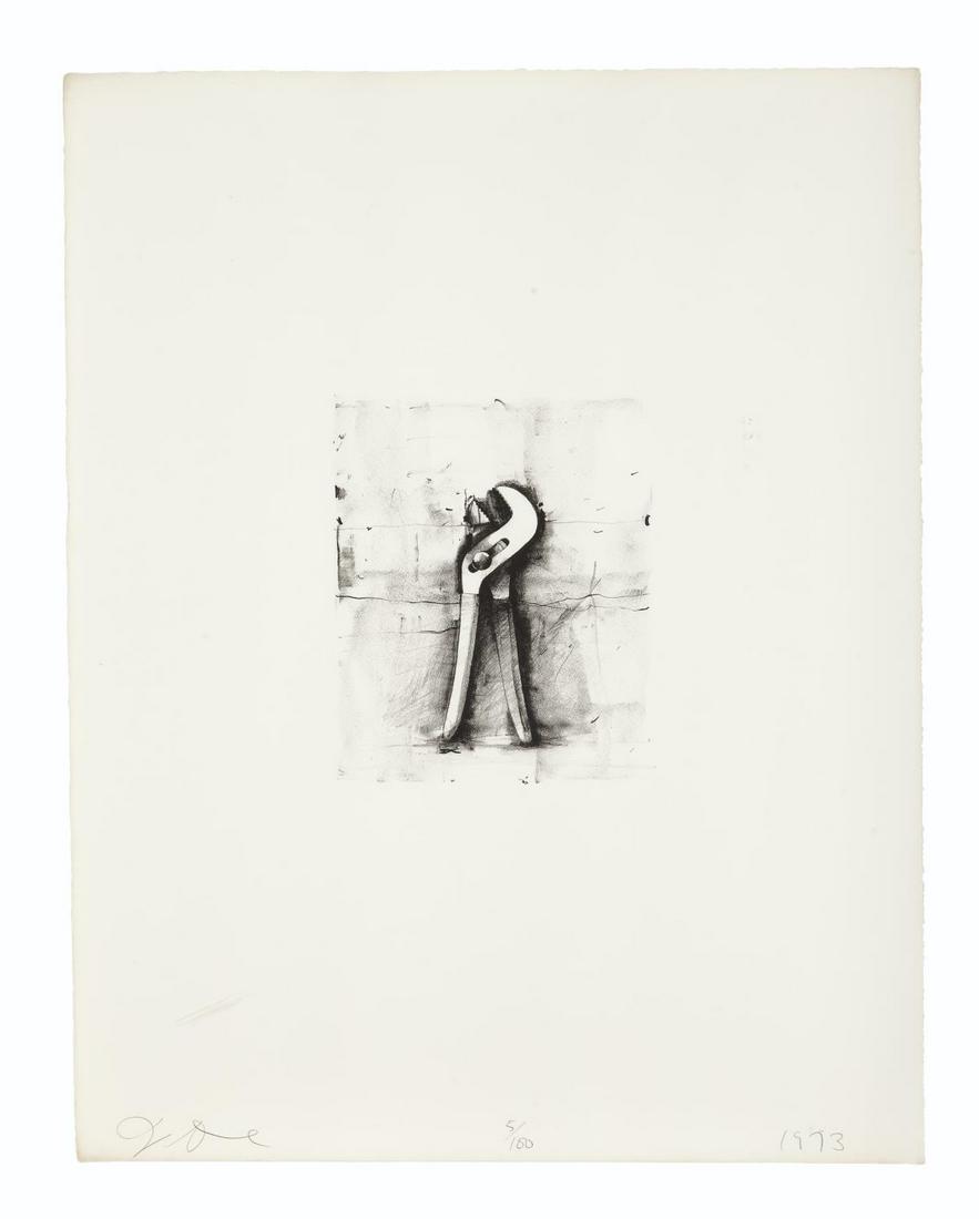 Jim Dine - Adjustable Wrench: Artist: Jim Dine Title: Adjustable Wrench Year: 1973 Dimensions: 27 1/2in. by 21 1/2in. Edition: From the rare limited edition of 100 Suite: Ten Winter Tools Mediu