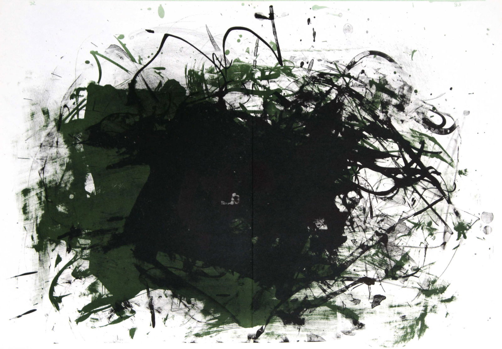 Joan Mitchell - Untitled from "One Cent Life": Artist: Joan Mitchell Title: Unittled from "One Cent Life" Year: 1964 Dimensions: 16in. by 22in. Edition: From the rare limited edition Publisher: E.W. Kornfeld