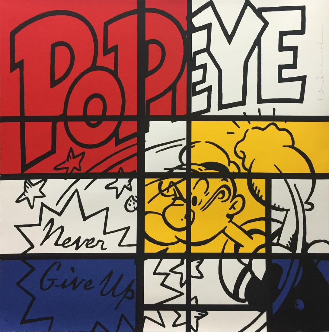 Mr. Brainwash - Pop Eye (Mondrian): Artist: Mr. Brainwash Title: Pop Eye (Mondrian) Year: 2019 Dimensions: 35 1/2in. by 35 1/2in. Edition: From the Rare Limited Edition of 45 Publisher: Mr. Brainw