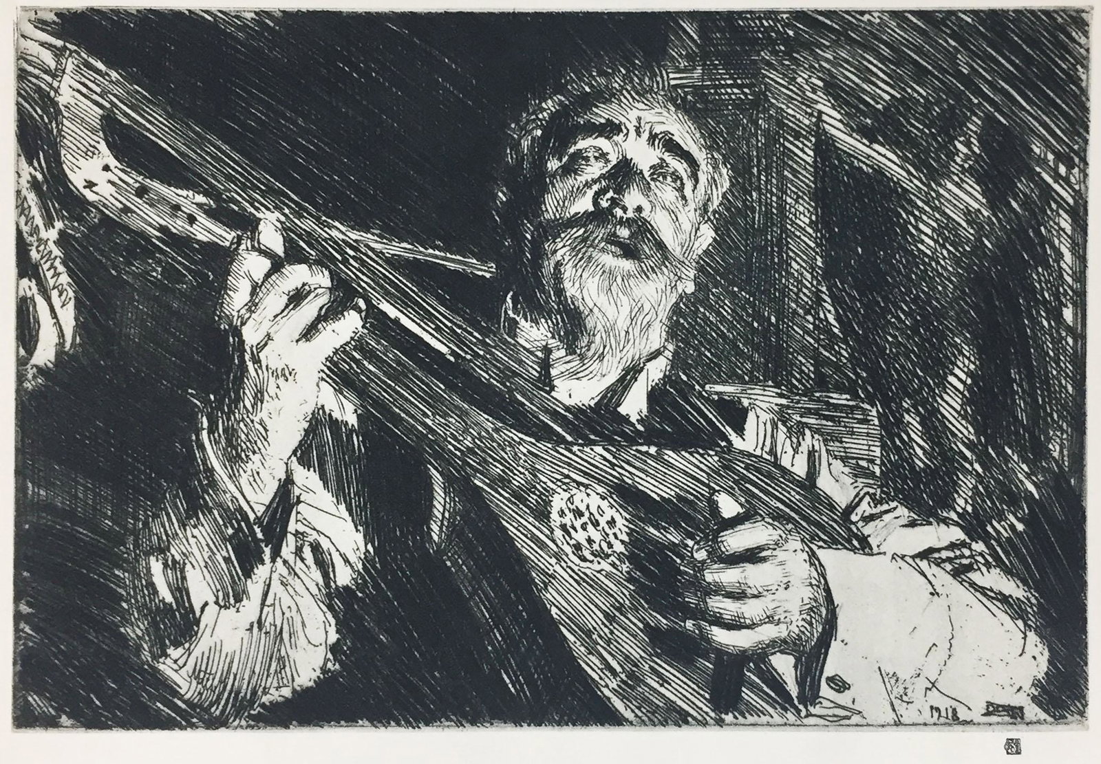 Anders Zorn - Vicke: Artist: Anders Zorn Title: Vicke Year: 1925 Dimensions: 12 1/4in. by 9 1/2in. Edition: From the Rare Limited Edition Publisher: The Studio London Sui