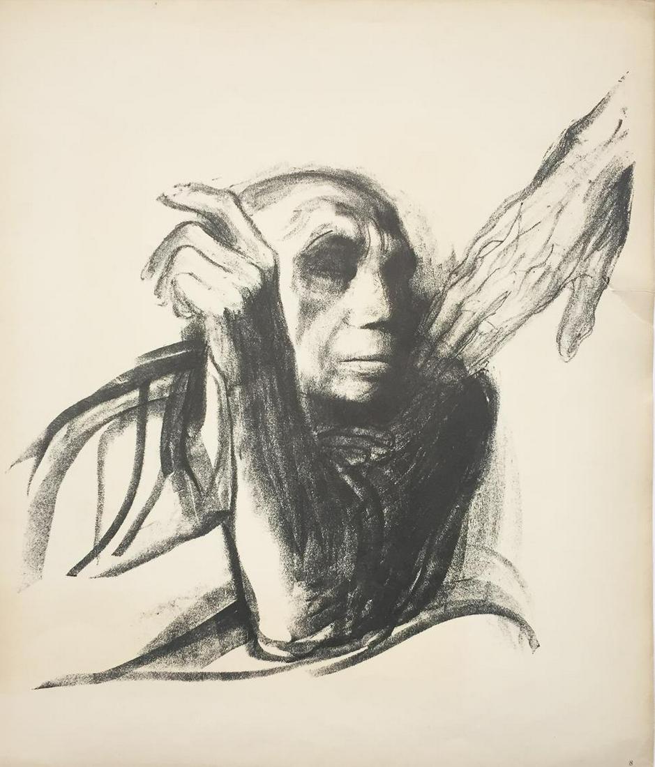 Kathe Kollwitz - Call of Death: Artist: Kathe Kollwitz Title: Call of Death Dimensions: 16in. by 19 1/4in. Edition: From the Rare Limited Edition Suite: Death Series Medium: Serigraph on Paper