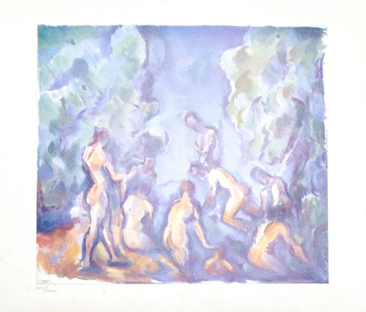 Paul Cezanne (after) - Etude de Nus: Artist: Paul Cezanne Title: Etude de Nus Year: 1914 Dimensions: 7.5in. by 8.5in. Edition: From the rare limited edition of 650 Publisher: Ambroise Vollard Edite