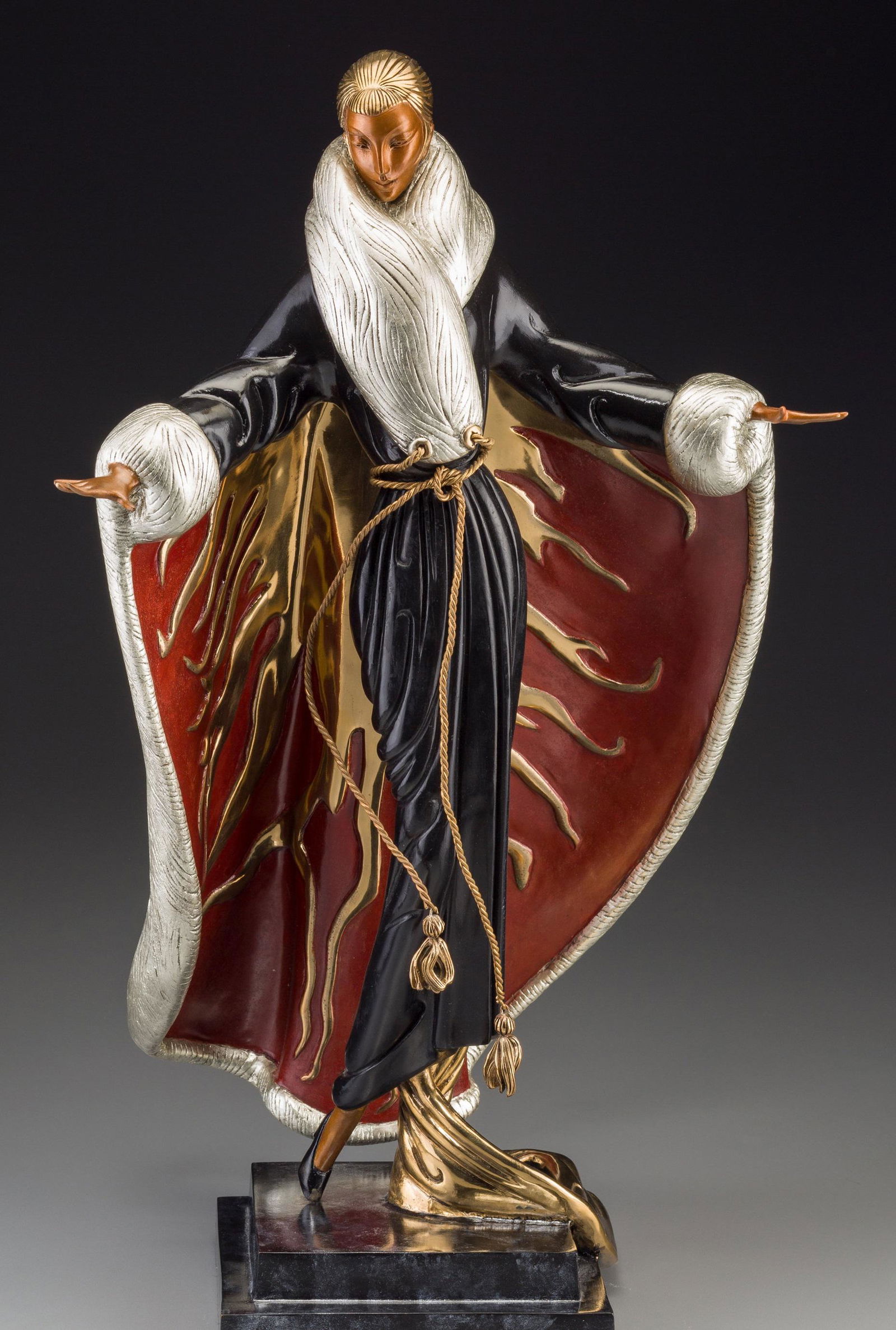 Erte - Faubourg St. Honore: Artist: Erte Title: Faubourg St. Honore Year: 1990 Dimensions: 20.75in. by 12in. Edition: From the rare limited edition Publisher: Chalk & Vermilion