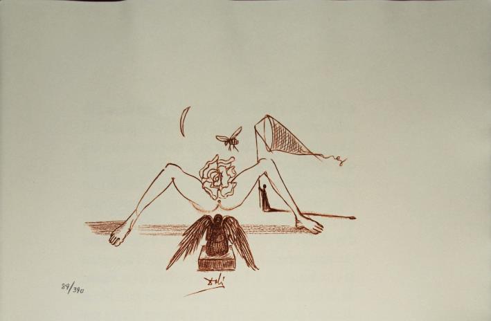 Salvador Dali - Untitled Vignette (1 of 1)