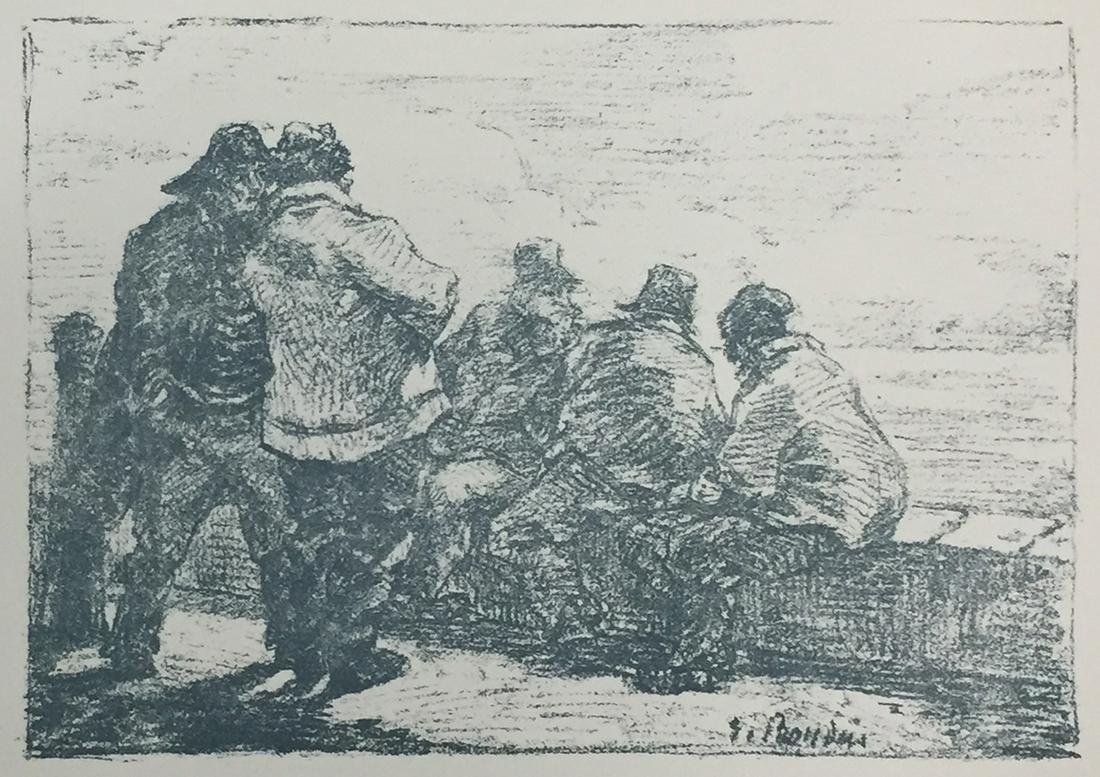 Eugene Boudin - Mathurins: Artist: Eugene Boudin Title: Mathurins Year: 1897 Dimensions: 12 1/2in. by 10in. Edition: From the rare limited edition of 525 Publisher: Boudet / Tallandier: P