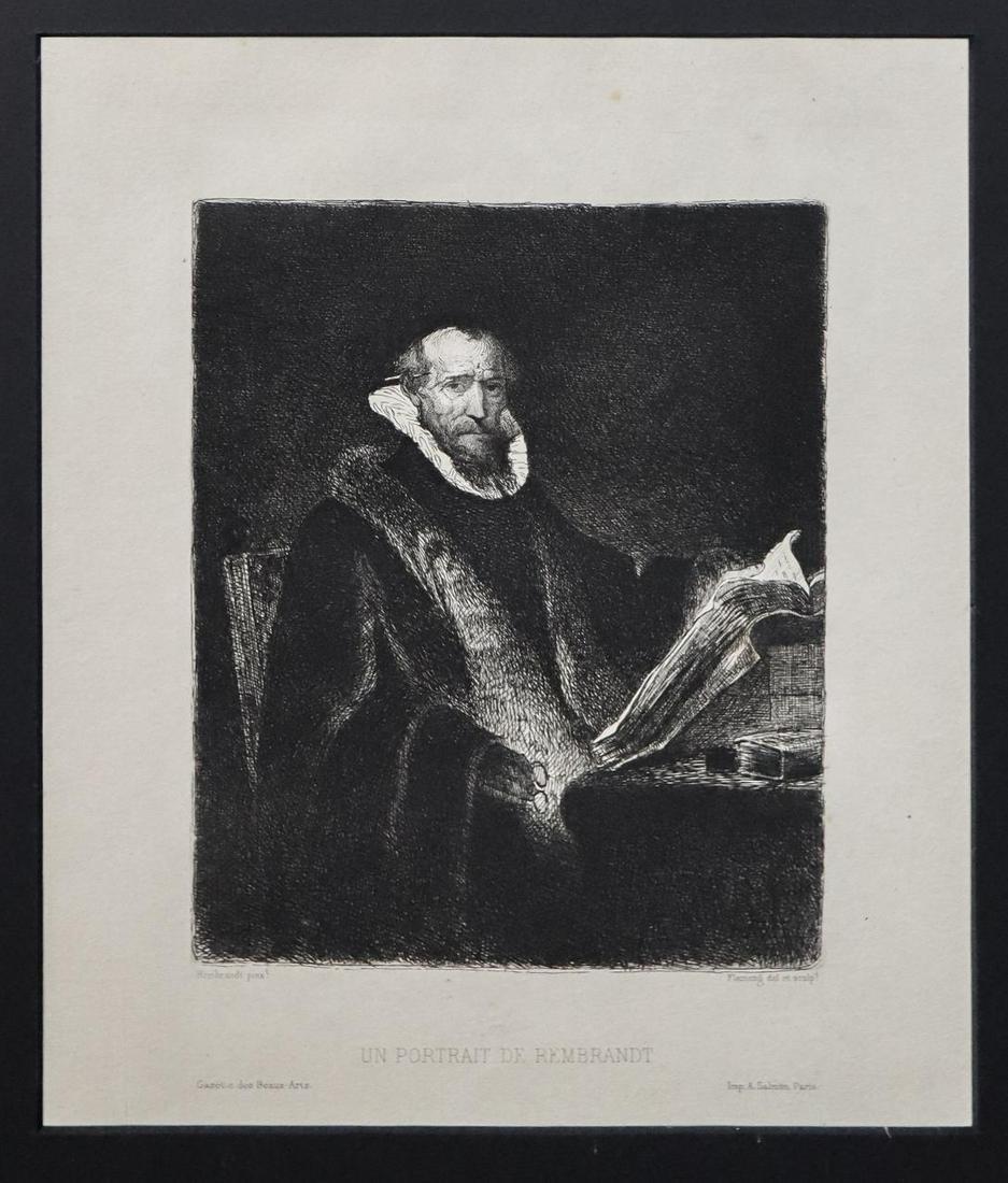 Rembrandt van Rijn (After) - Un Portrait de Rembrandt (1 of 2)