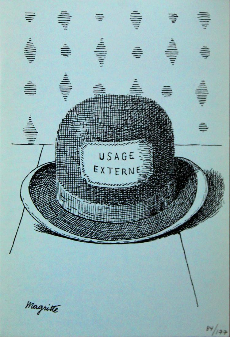 Rene Magritte (After) - Untitled (Hat) (1 of 1)