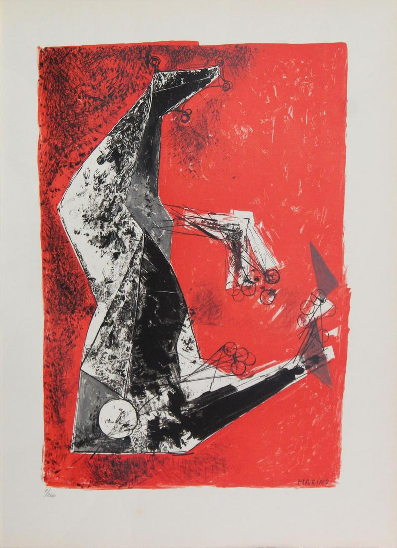 Marino Marini - Untitled: Artist: Marino Marini Title: Untitled Year: 1959 Dimensions: 15 1/2in. by 11 3/4in. Weight: 0 Edition: From the rare limited edtion of 200 Publisher: