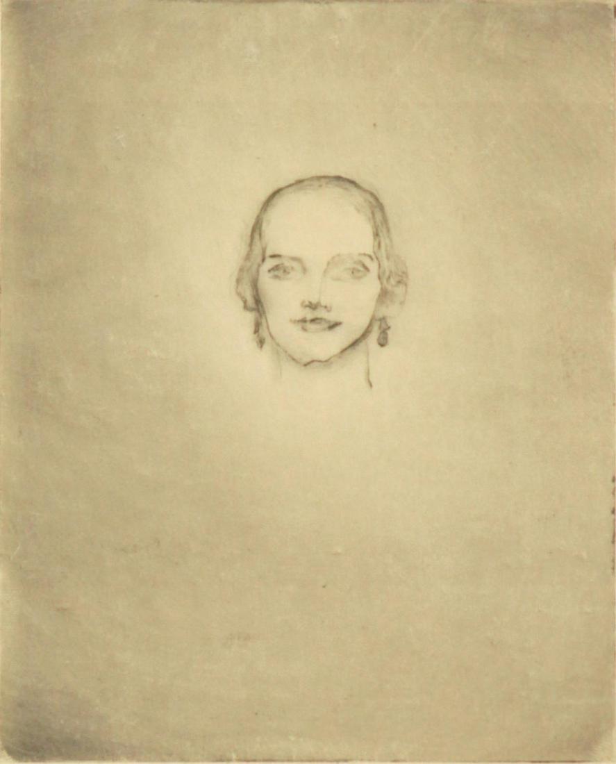 Arthur Beecher Carles - Untitled: Artist: Arthur Beecher Carles Title: Untitled Year: c. 1925 Dimensions: 4 3/8in. by 5 3/8in. Edition: From the rare limited edtion Medium: Original etching on paper