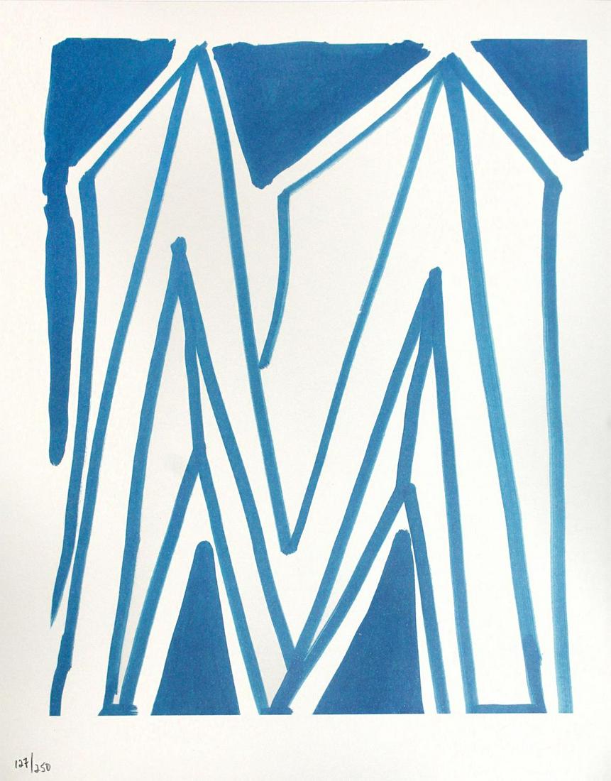 David Hockney - Letter M from "Hockney: Artist: David Hockney Title: Letter M from "Hockney's Alphabet" Year: 1991 Dimensions: 12 5/8in. by 9 5/8in. Edition: From the rare limited edition of 300 Publisher: Faber