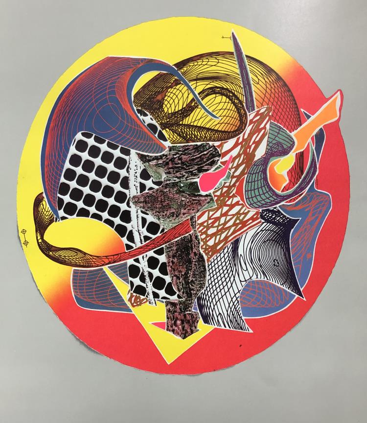 Frank Stella - Calnogor: Artist: Frank Stella Title: Calnogor Year: 1996 Dimensions: 11.75in. by 8.75in. Edition: From the rare limited edition Publisher: Tyler Graphics Ltd.
