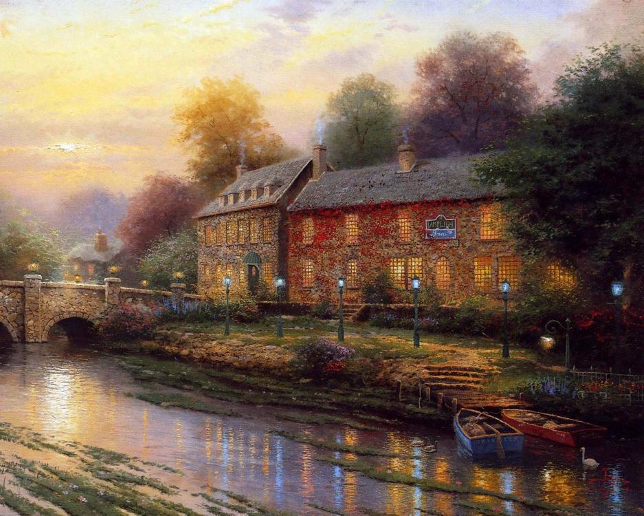 Thomas Kinkade - Lamplight Inn (1 of 1)