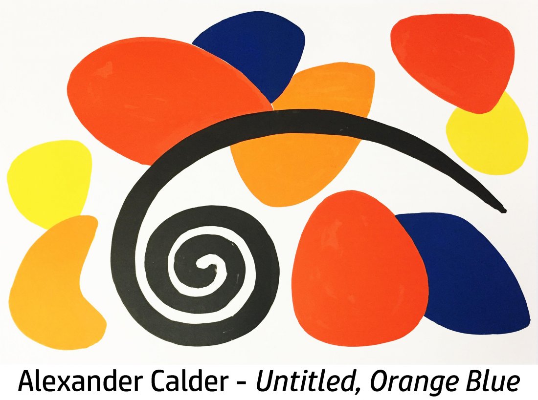 Alexander Calder - Untitled Orange Blue Yellow (1 of 2)