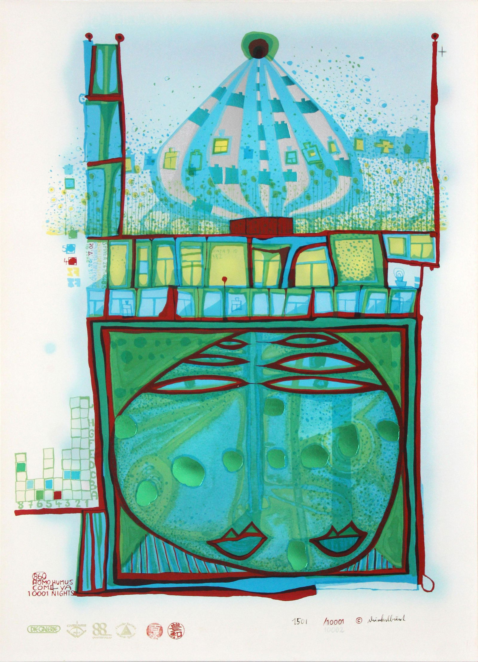 Friedensreich Hundertwasser - 10002 Nights Homo Humus (1 of 2)