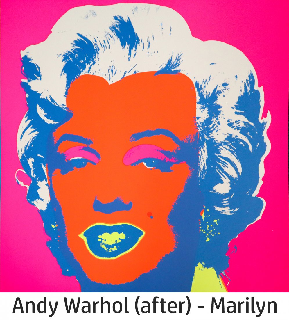 Andy Warhol After - Marilyn (Orange/Pink) (1 of 2)