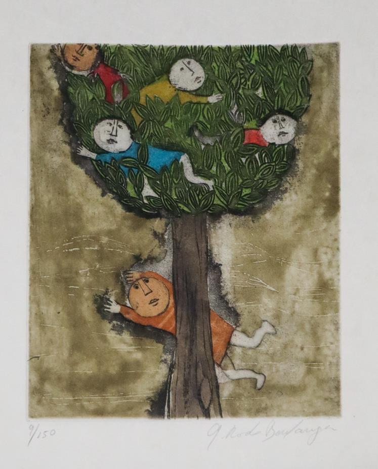 Graciela Rodo Boulanger - Cache-Cache: Artist: Graciela Rodo Boulanger Title: Cache-Cache Year: 1990 Dimensions: 13in. by 20in. Edition: From the rare and limited edition of 150 Publisher: Paris MCML