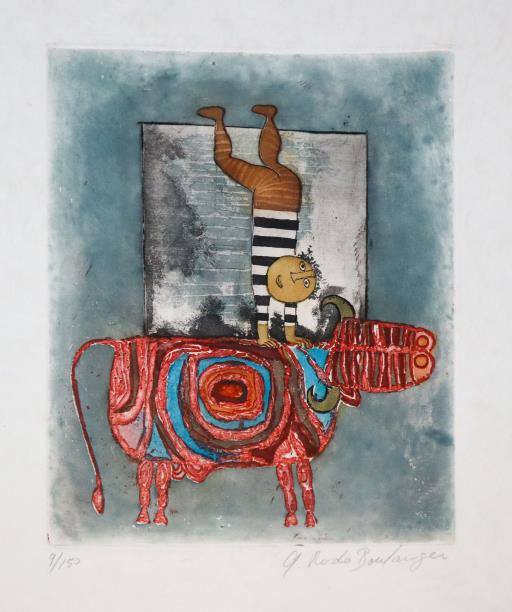 Graciela Rodo Boulanger - EQUILIBRE: Artist: Graciela Rodo Boulanger Title: EQUILIBRE Year: 1990 Dimensions: 13in. by 20in. Edition: From the rare and limited edition of 150 Publisher: Paris MCMLXX