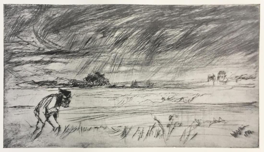 James McNeill Whistler (After) - The Storm: Artist: James McNeill Whistler Title: The Storm Year: 1922 Dimensions: 14 3/4in. by 11 1/4in. Edition: From the Rare Limited Edition of 200 Publisher: The Studi