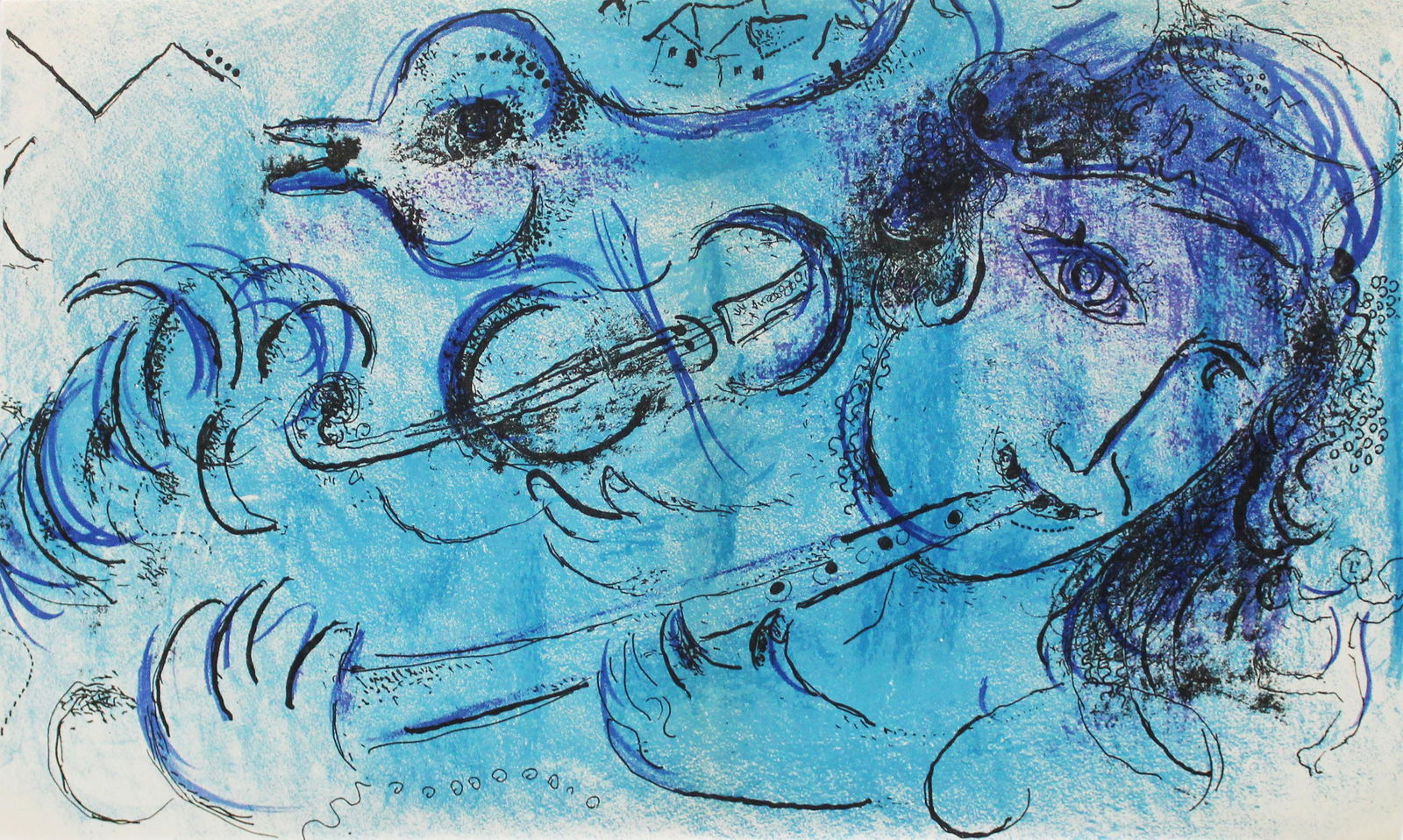 Marc Chagall - The Flute Player (1 of 1)