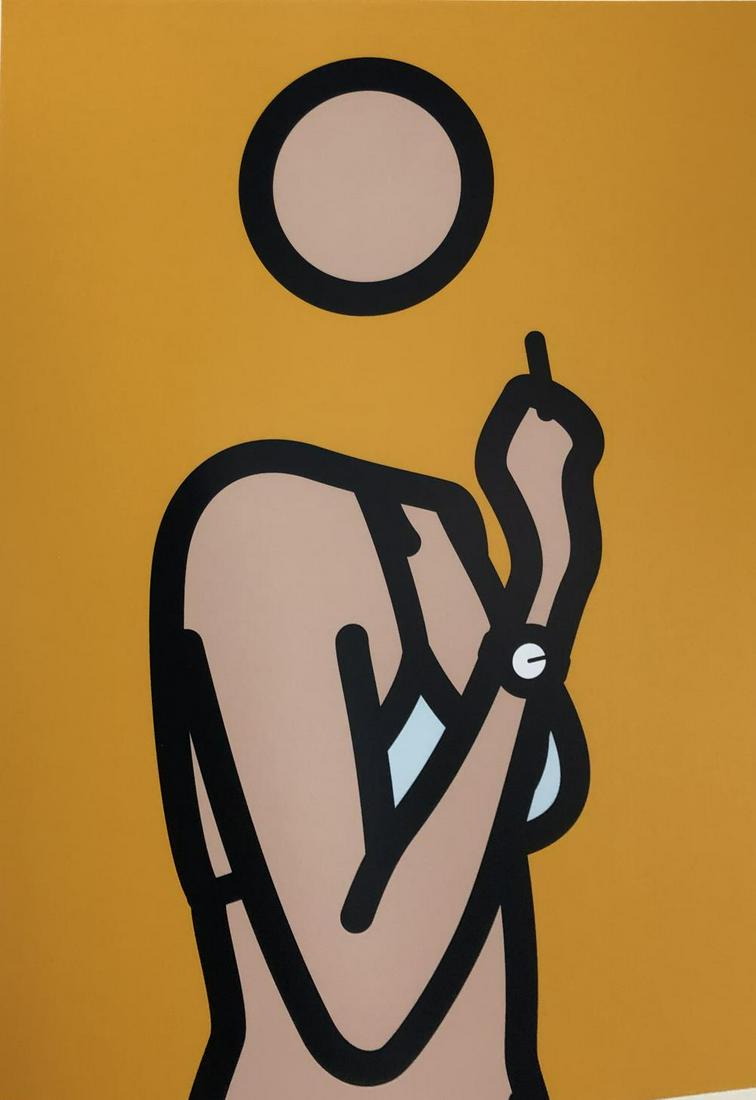 Julian Opie - Ruth with cigarette 3 (1 of 2)