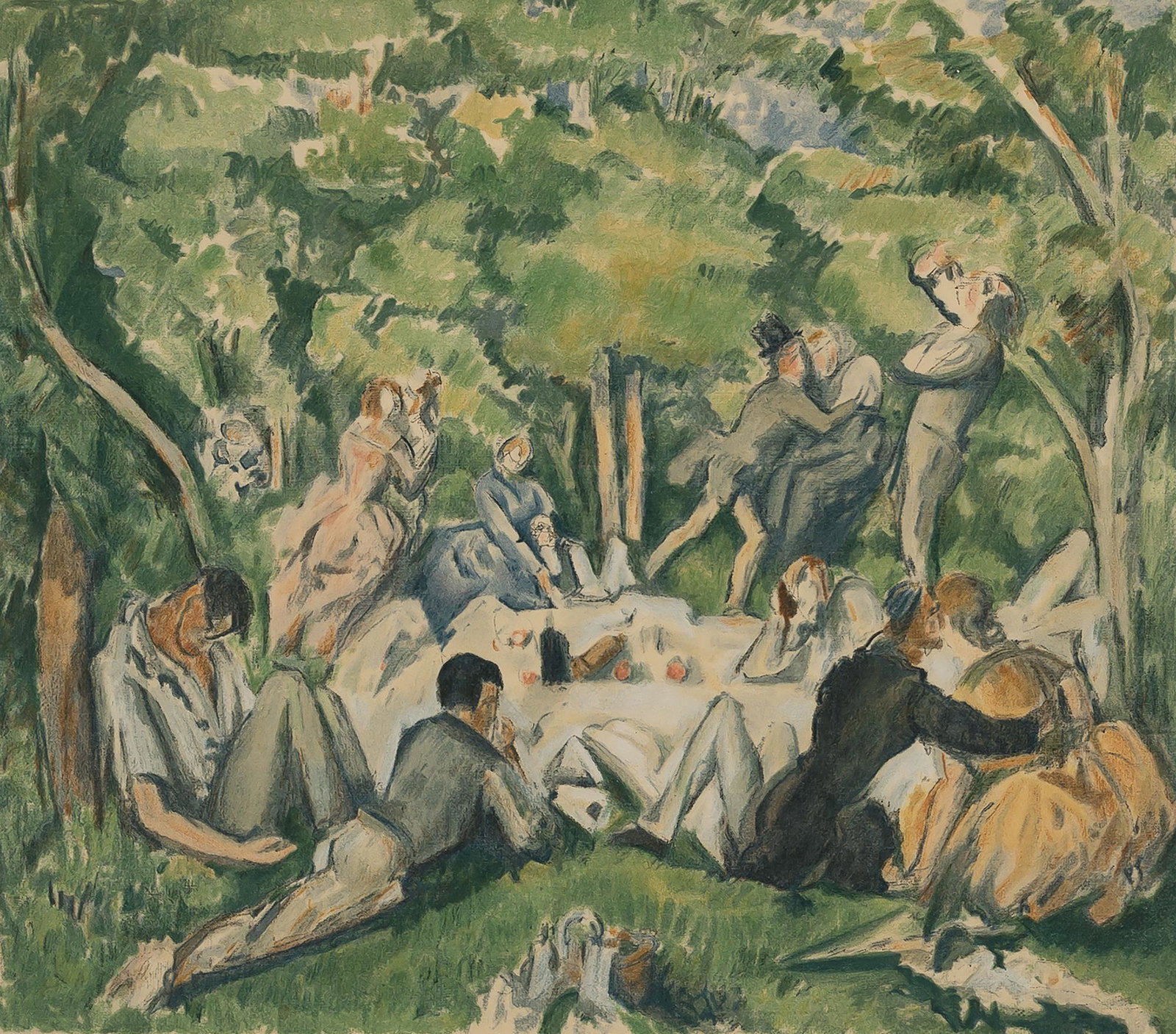 Paul Cezanne - Le Dejeuner Sur L (1 of 1)