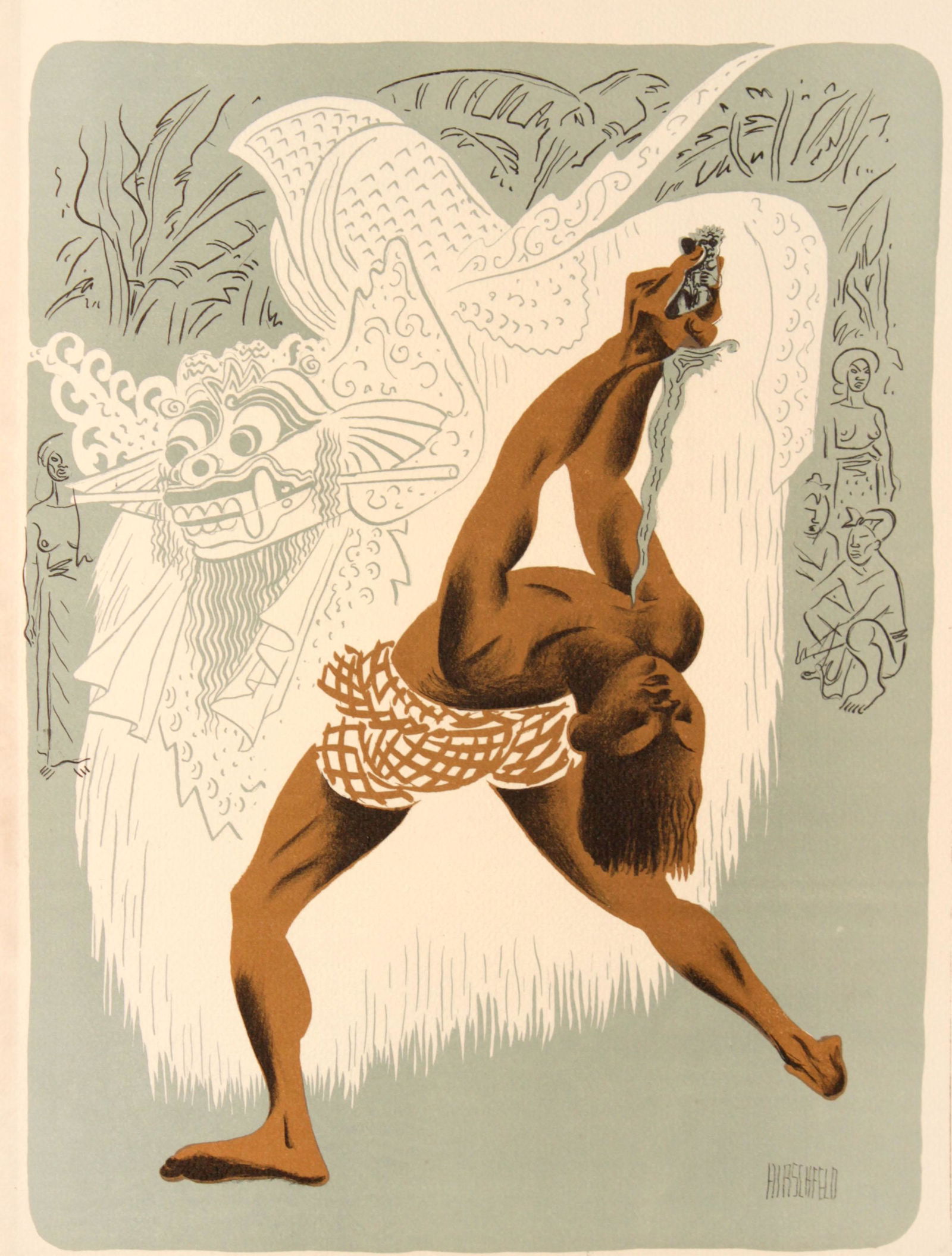 Al Hirschfeld - Kris Dancer Bali (1 of 1)