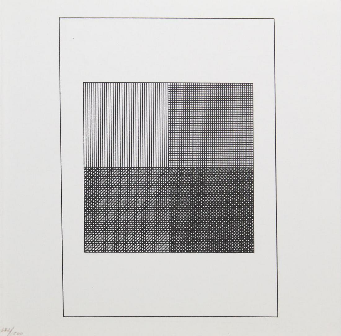 Sol Lewitt - Untitled XVII from "Ficciones: Jorge Luis: Artist: Sol Lewitt Title: Untitled XVII from "Ficciones: Jorge Luis Borges" Year: 1984 Dimensions: 8in. by 8in. Weight: 0 Edition: From the rare limited edition