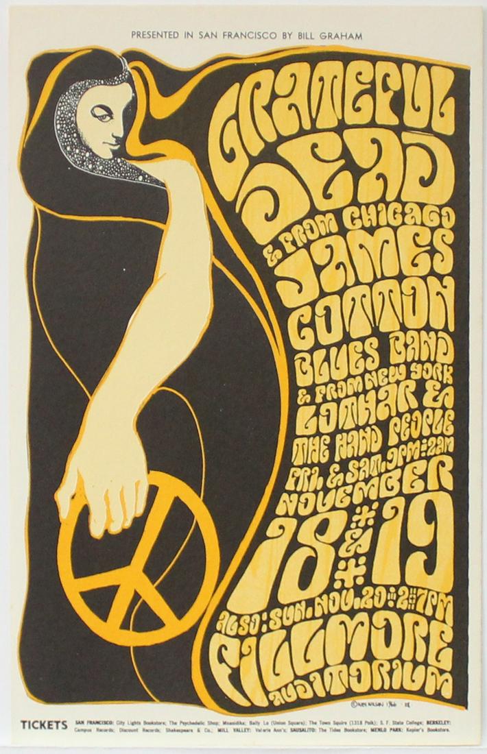 Wes Wilson - Grateful Dead and James Cotton Blues Band (1 of 1)