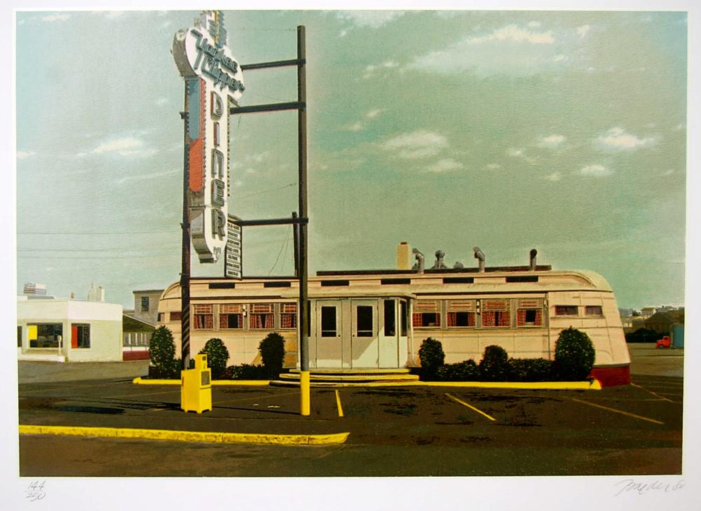 John Baeder - Yankee Clipper: Artist: John Baeder Title: Yankee Clipper Year: 1980 Dimensions: 22in. by 30in. Edition: From the rare limited edition Medium: Original serigraph on Somerset pa