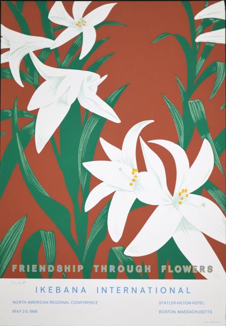 Alex Katz - Friendship Through Flowers - Ikebana: Artist: Alex Katz Title: Friendship Through Flowers - Ikebana International Year: 1968 Dimensions: 33in. by 25in. Weight: 0 Medium: Offset lithograph <