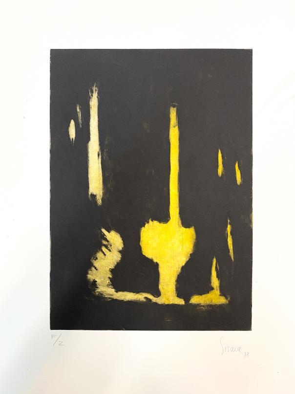 Raymundo Sesma - Untitled II: Artist: Raymundo Sesma Title: Untitled II Year: 1988 Dimensions: 21in. by 31in. Edition: F/2 Suite: Peregrino da Noite Medium: Original color et