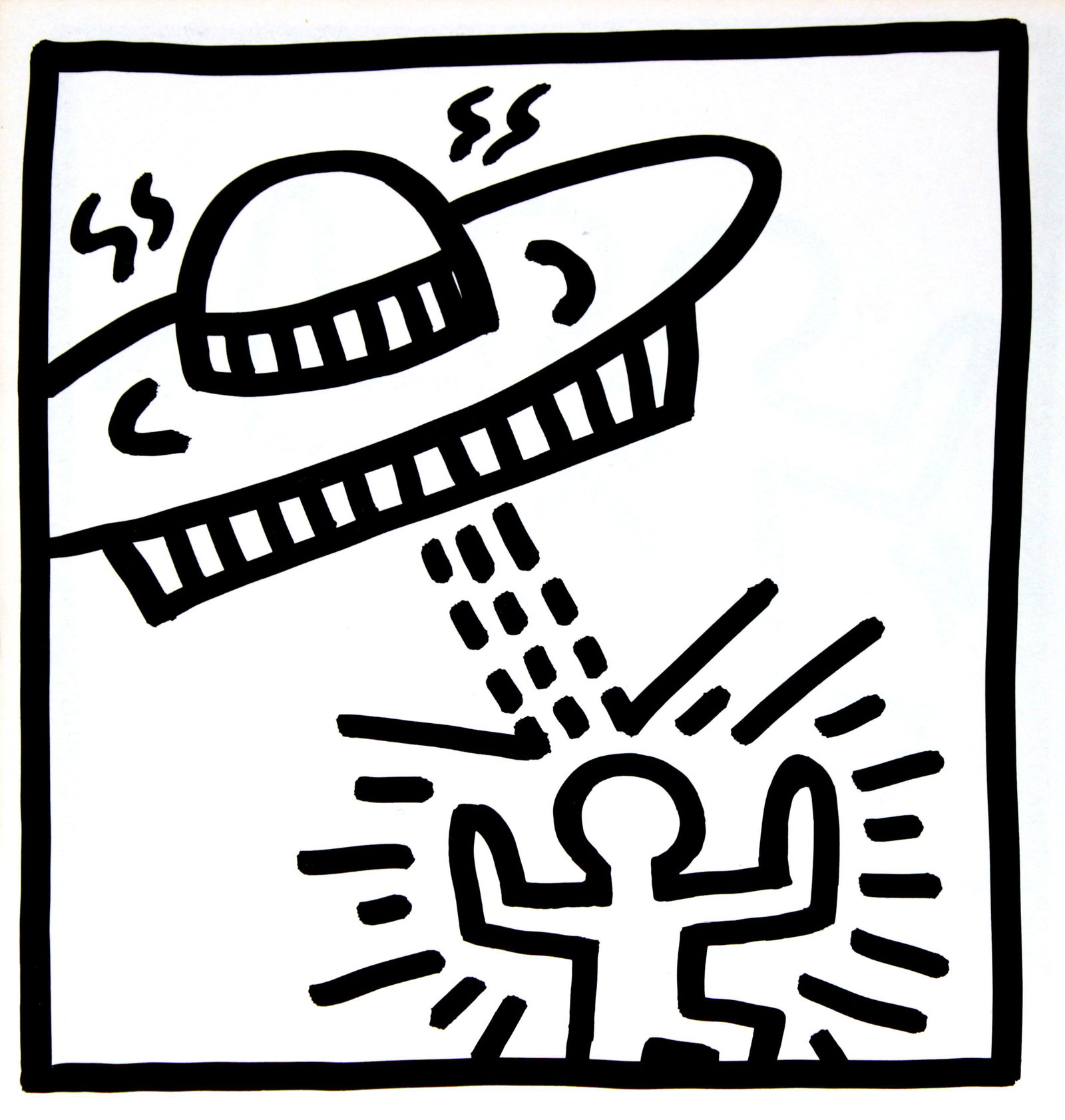 Keith Haring - Untitled (Alien Abduction II) (1 of 1)