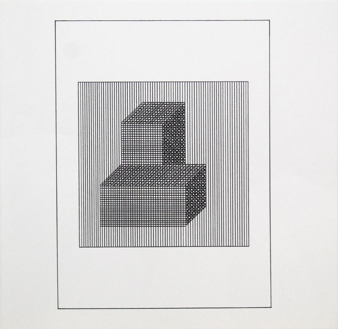 Sol Lewitt - Untitled XI from "Ficciones: Jorge Luis: Artist: Sol Lewitt Title: Untitled XI from "Ficciones: Jorge Luis Borges" Year: 1984 Dimensions: 8in. by 8in. Weight: 0 Edition: From the rare limited edition o